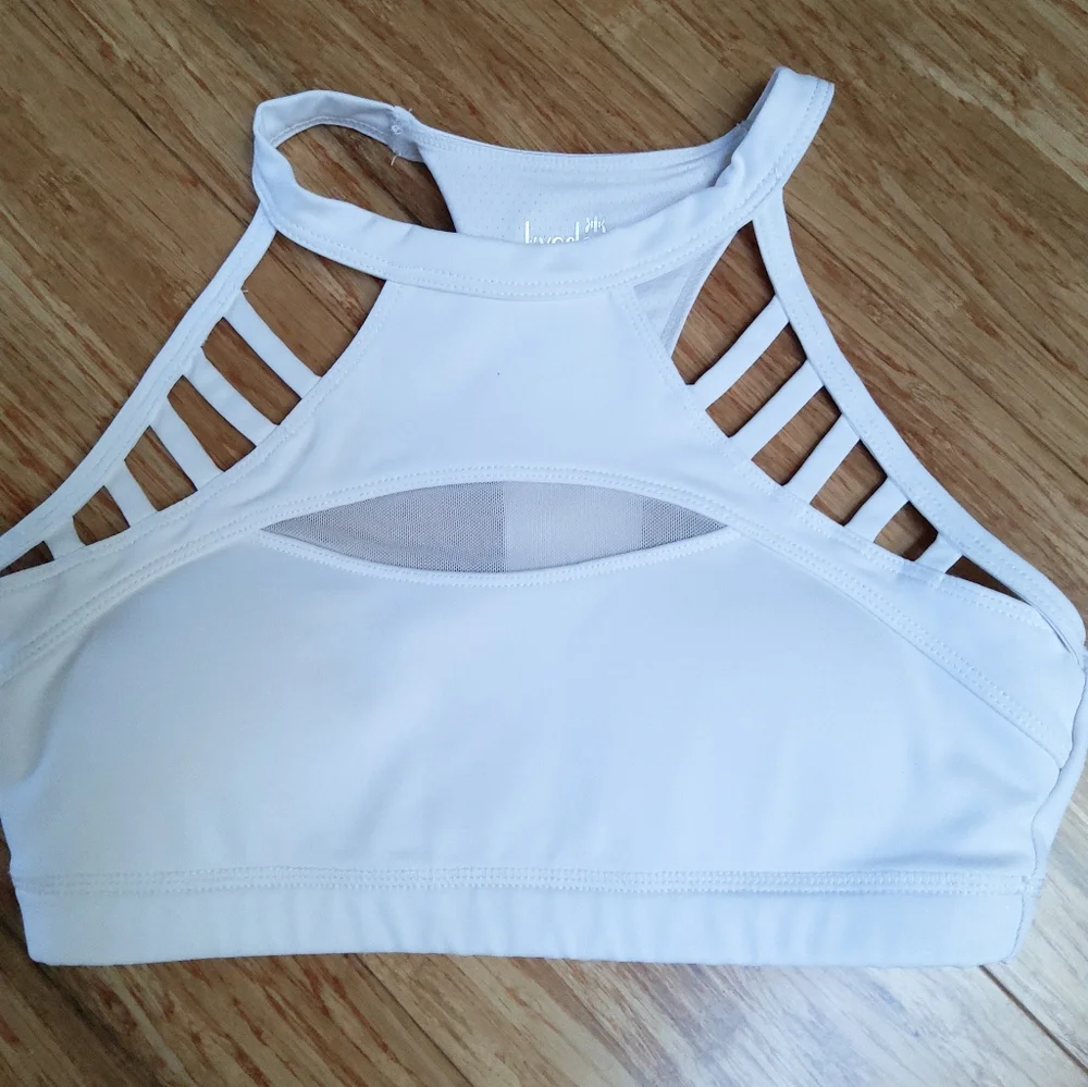 Kyodan Strappy White Sports Bra - Picture 4 of 8